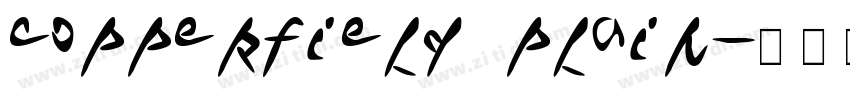 Copperfield Plain字体转换